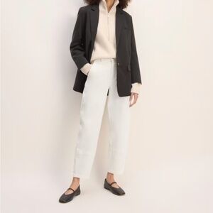 Everlane Barrel Pant in Bone